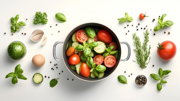 Świeże składniki na stole